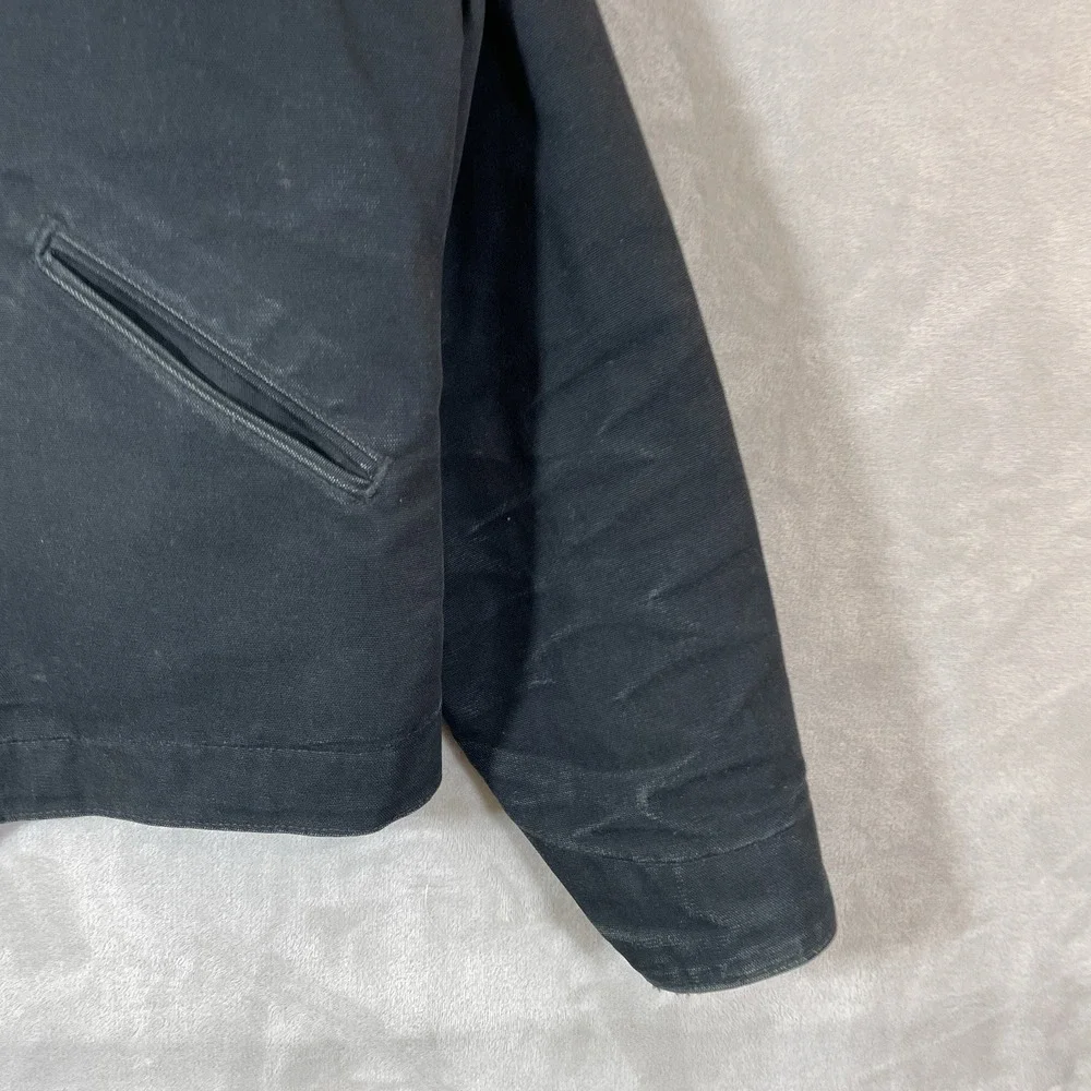 Carhartt J001 BLK Black Detroit Jacket Mens Medium Regular Honeycomb Fade USA